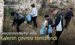 Bayburt’ta gençlerden tarihe vefa: Kalenin çevresi temizlendi