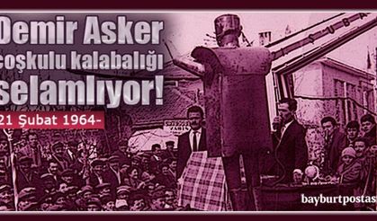 1964... ‘Demir Asker’ coşkulu kalabalığı selamlıyor