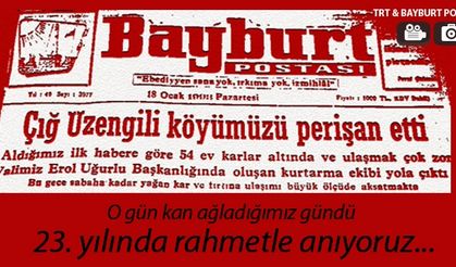 Üzengili Çığ Felaketi'nin 23'üncü yılında