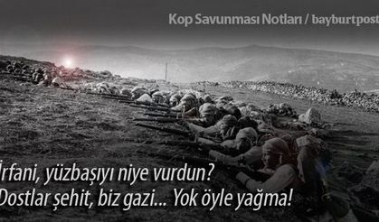 Kop Cephesi'nde yüzbaşıyı vuran asker