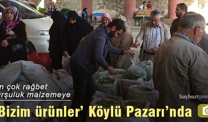 Organik ürünler 'köylü pazarı'nda satışa sunuldu