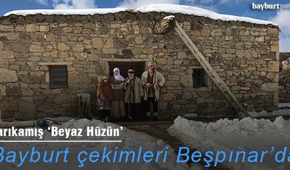 "Beyaz Hüzün" filminin ekibi Bayburt'ta çekim yaptı