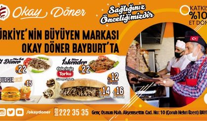 Türkiye'nin Büyüyen Markası Okay Döner Bayburt'ta