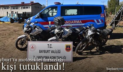 Bayburt'ta motosiklet hırsızlığından 4 kişi tutuklandı!