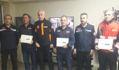 Bakan Soylu'dan Bayburt Belediyesi İtfaiye Personeline Teşekkür Belgesi