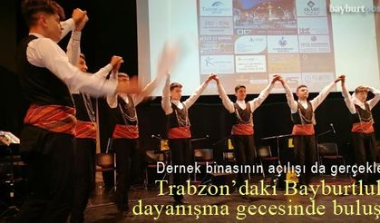 Trabzon'daki Bayburtlular dayanışma gecesinde bir araya geldi