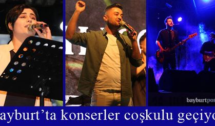 Bayburt'ta konserler coşkulu geçiyor