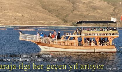 Demirözü'ndeki tekne turlarına ilgi arttı