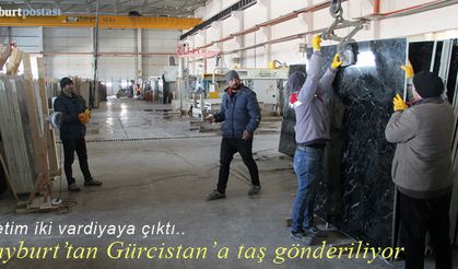 Bayburt Doğal Taş, Gürcistan'a taş gönderiyor