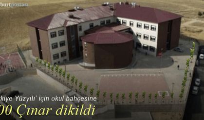 “Türkiye Yüzyılı” için Bayburt'ta 100 Çınar toprakla buluştu