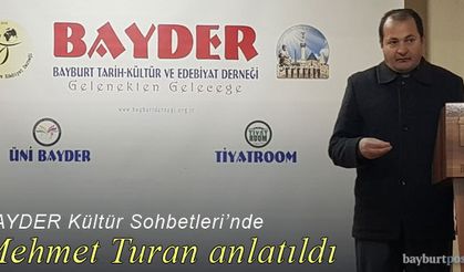 BAYDER'de 'Mehmet Turan' anlatıldı