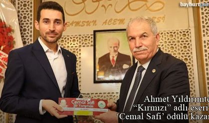 Bayburtlu Şair Ahmet Yıldırımtepe “Kırmızı” şiiriyle ödül aldı 