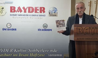 BAYDER Kültür Sohbetleri'nde "Bayburt'un İnsan Hafızası" sunumu