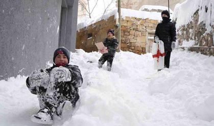 Aydıntepe'de eğitime kar arası