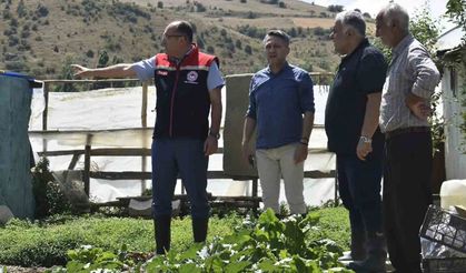 Bayburt'ta Eko-Köy üreticilerine destek ziyareti