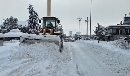 Aydıntepe ve Demirözü'nde kar temizliği
