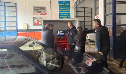 Bayburt’ta egzoz gazı emisyon ölçüm istasyonlarına denetleme