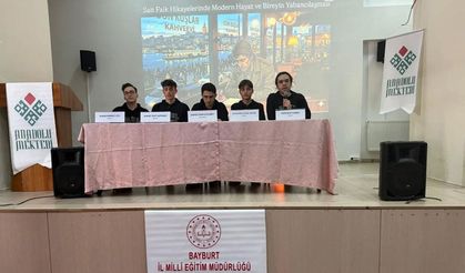 Bayburt’ta öğrenciler Sait Faik Abasıyanık’ı anlattı