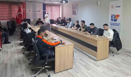 Bayburt AFAD personeline psikolojik ilk yardım eğitimi
