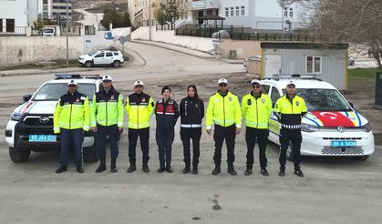 Bayburt’ta emniyet ve jandarmadan ortak trafik denetimi