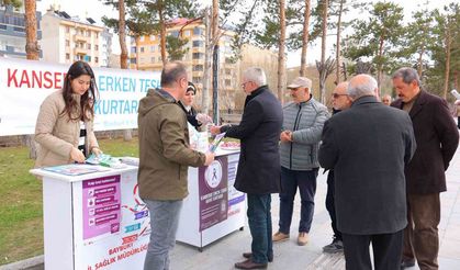 Bayburt’ta Kanserle Mücadelede Farkındalık Standı Açıldı