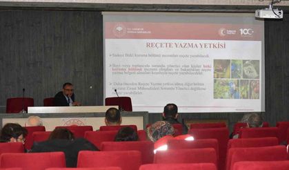Bayburt’ta B-REÇETE ile bitki koruma ürünlerinin reçeteli satışı anlatıldı