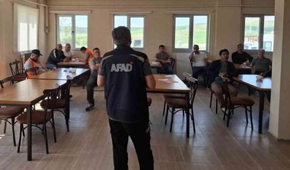 Bayburt’ta Karayolları personeline afet farkındalık eğitimi