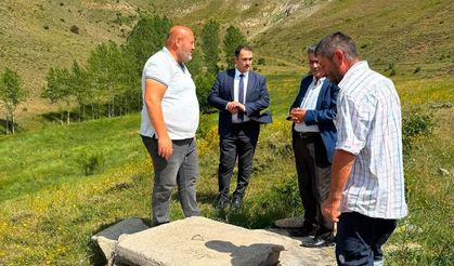 Kaymakam Ahat, Beşpınar, Kalecik, Serenli ve Elmalı köylerini ziyaret etti