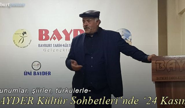 BAYDER Kültür Sohbetleri'nde '24 Kasım' Sunumu
