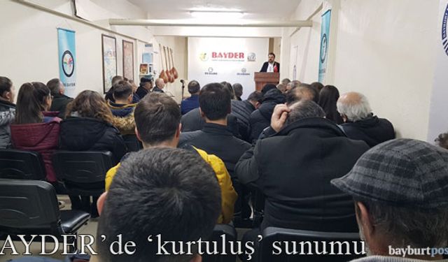 BAYDER'de 'kurtuluş' konulu sunum