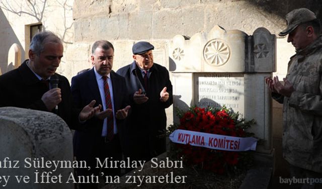 Hafız Süleyman, Miralay Sabri Bey ve İffet Anıtı'na ziyaretler