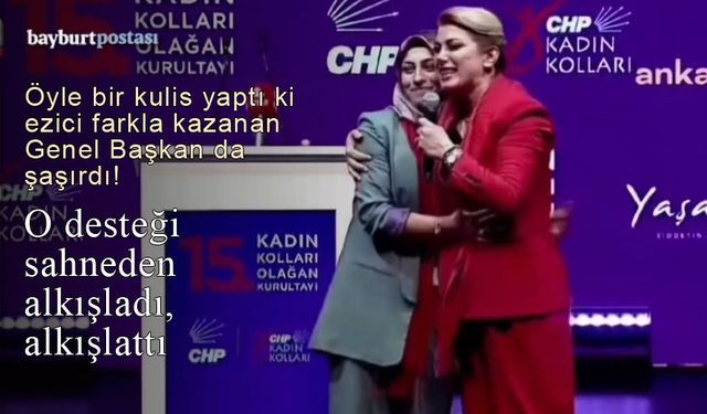 CHP Kadın Kolları Kongresi'nde Bayburt İl Başkanına özel teşekkür