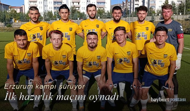 Bayburt Özel İdarespor ilk hazırlık maçını oynadı