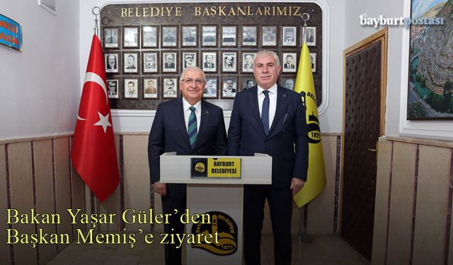 Milli Savunma Bakanı Yaşar Güler'den Başkan Memiş'e ziyaret