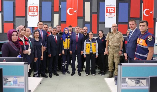 Bayburt’ta 112 Acil Çağrı Merkezi İl Koordinasyon Kurulu toplandı