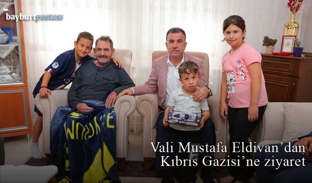 Vali Mustafa Eldivan’dan Kıbrıs Gazisine ziyaret