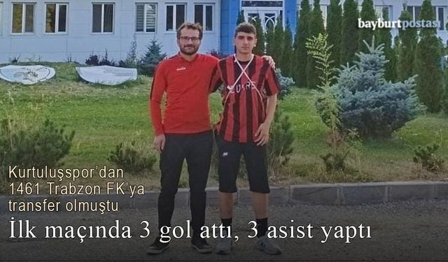 Kurtuluşspor'dan 1461 Trabzonspor'a transfer olmuştu, ilk maçında 3 gol attı