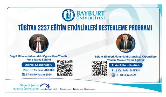 Bayburt Üniversitesinin Eğitim Projeleri TÜBİTAK Tarafından Desteklenecek