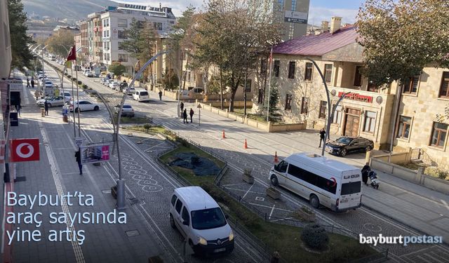 Bayburt'ta araç sayısı 19 bine dayandı