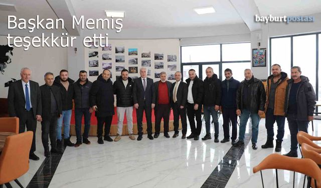 Bayburt Belediye Başkanı Memiş, operatörlere teşekkür etti