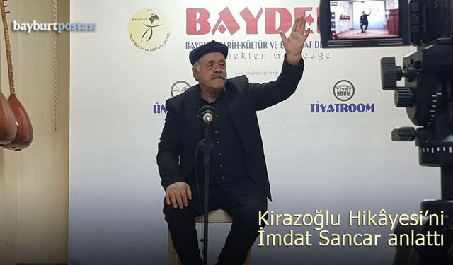 İmdat Sancar BAYDER'de 'Kirazoğlu Hikâyesi'ni anlattı