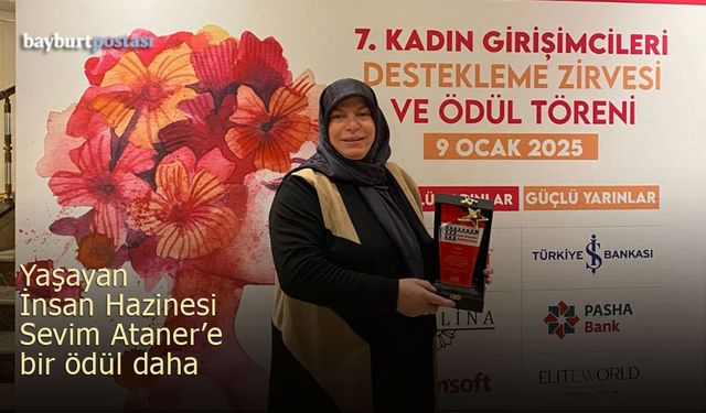 Sevim Ataner’e Kadın Girişimcileri Destekleme Zirvesi’nden ödül