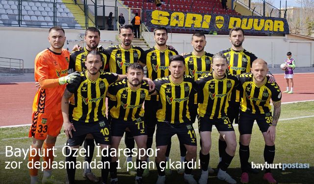 Bayburt Özel İdarespor, Konya deplasmanından 1 puan çıkardı!