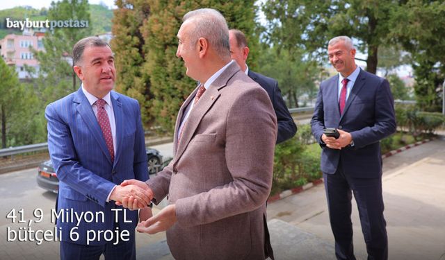 Bayburt'ta 41,9 milyon TL bütçeli 6 proje