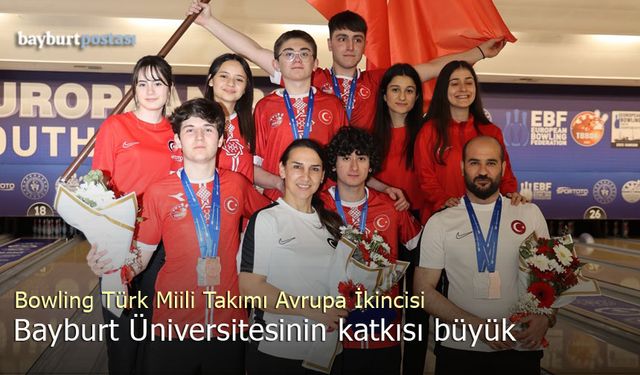 Bowling Erkek Millî Takımının Avrupa İkinciliğine Bayburt Üniversitesi Damga Vurdu