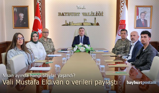 Bayburt'ta nisan ayında yaşanan asayiş olayları