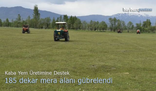 Çiğdemtepe köyünde gübreleme çalışması