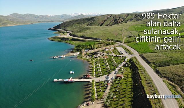 Demirözü'nde dev proje ile 989 hektar sulanacak, bölge çiftçisinin geliri artacak