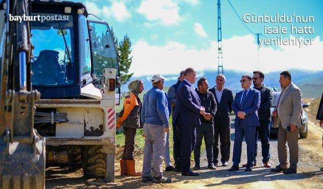 Günbuldu'nun isale hattı yenileniyor