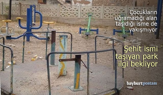 Şehit Karakaşoğlu'nun adını taşıyan park virane! Yetkililer göreve çağrılıyor
